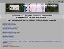 Tablet Screenshot of etiquetasindustriales.com